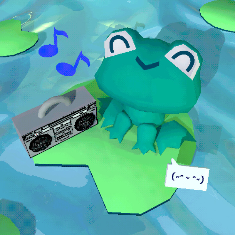 Joyful - frog